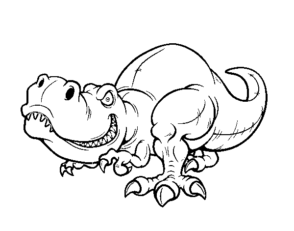 Desenho de Tyrannosaurus Rex para Colorir