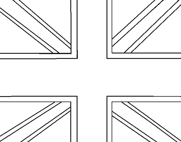Desenho de UK para Colorir