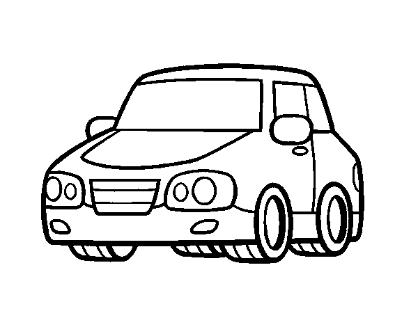 Desenho de Um carro urbano para Colorir