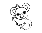 Desenho de Um coala para colorear