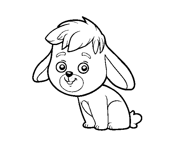 Desenho de Um coelho de campo para Colorir