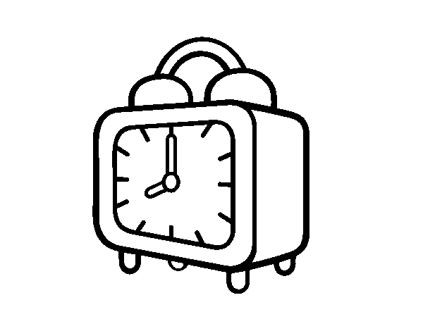 Desenho de Um despertador para Colorir