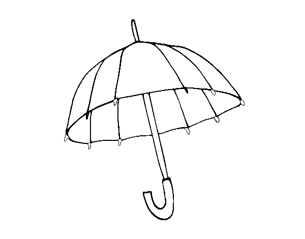 Desenho de Um guarda-chuva para Colorir