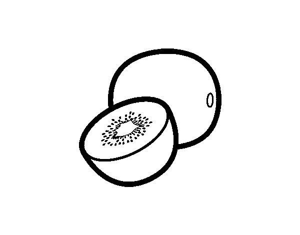 Desenho de Um kiwi para Colorir