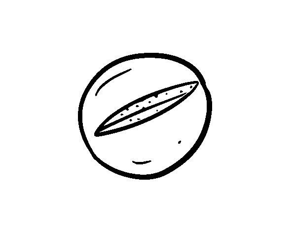 Desenho de Um pão redondo para Colorir