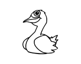 Desenho de Um pato para colorear