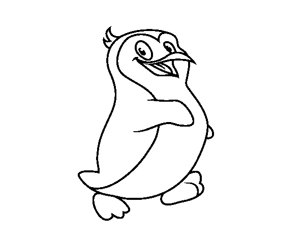 Desenho de Um pinguim antártico para Colorir