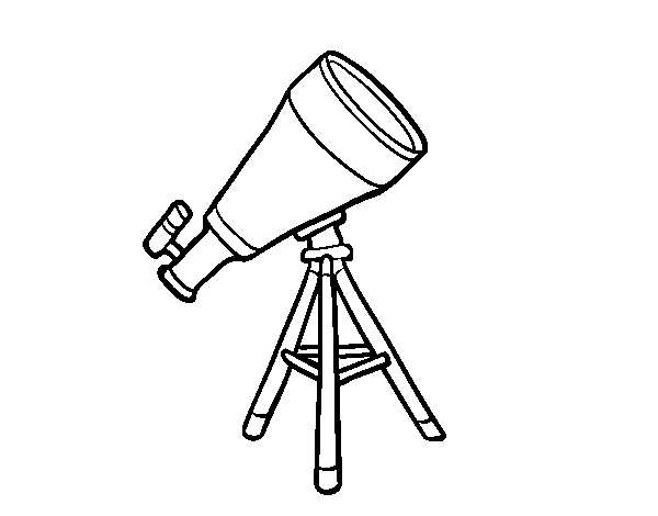 Desenho de Um telescópio para Colorir