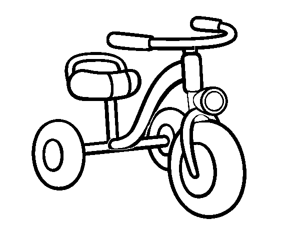 Desenho de Um triciclo infantil para Colorir