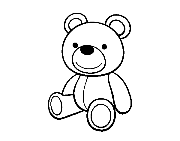Desenho de Um ursinho de pelúcia para Colorir