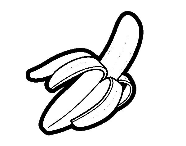 Desenho de Uma banana para Colorir