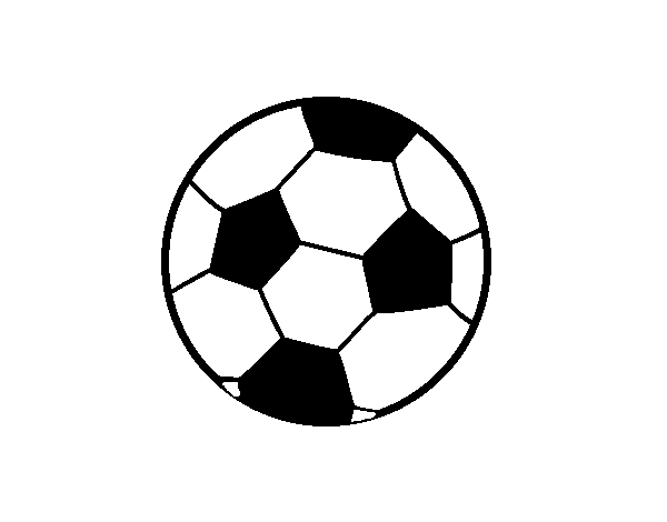 Desenho de Uma bola de futebol para Colorir