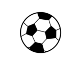 Desenho de Uma bola de futebol para colorear