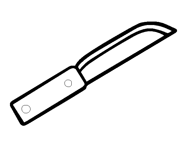 Desenho de Uma faca para Colorir