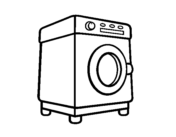 Desenho de Uma lavadora para Colorir