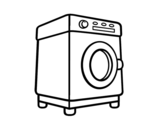 Desenho de Uma lavadora para colorear