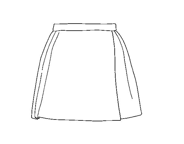 Desenho de Uma saia para Colorir