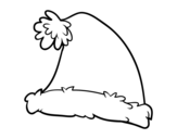 Desenho de Un gorro de Santa Claus para colorear