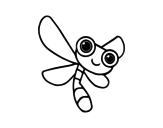 Desenho de Una libélula para colorear