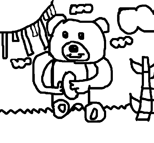Desenho de Urso para Colorir