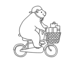 Dibujo de Urso ciclista
