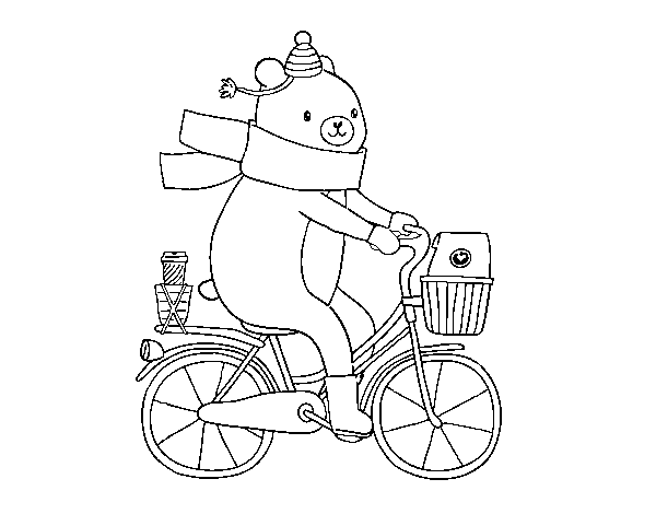 Desenho de Urso portador para Colorir