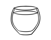 Desenho de Vaso de agua para colorear
