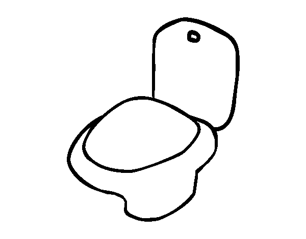 Desenho de Vaso sanitário para Colorir