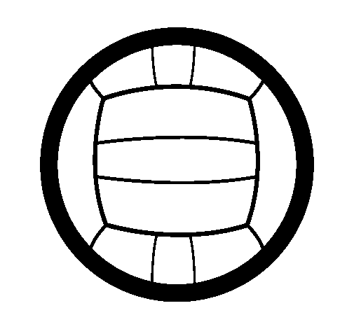 Desenho de Voleibol para Colorir